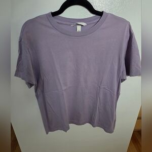 Lavender Crewneck Short Sleeve Women's Tee